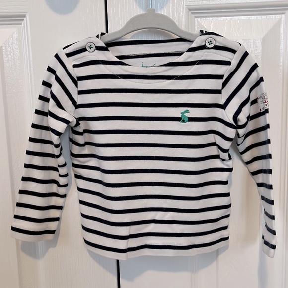 Joules Shirts & Tops Joules Navy And White Stripe Long Sleeved